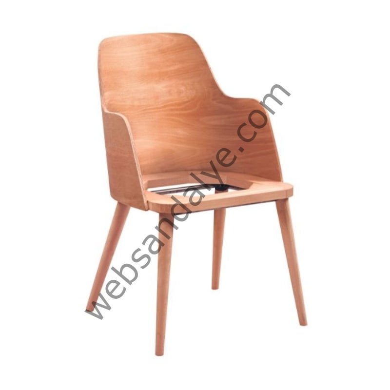 Lusaka Kollu Ham Ahşap Sandalye