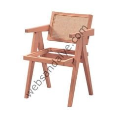 Ledi Ham Hasırlı Ahşap Sandalye