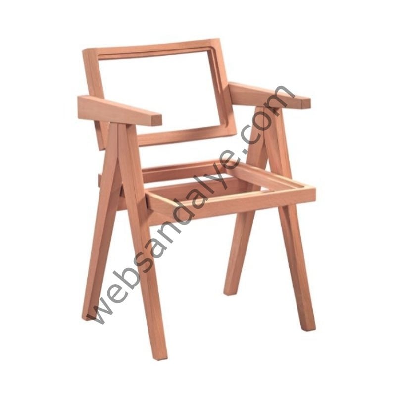 Ledi Ham Döşemeli Ahşap Sandalye