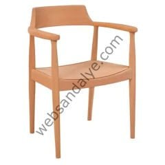 Hiras Ham Döşemeli Ahşap Sandalye