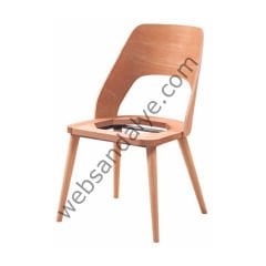 Mongu Küçük Ham Ahşap Sandalye