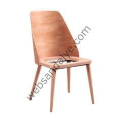 Mongu Yarmalı Ham Ahşap Sandalye