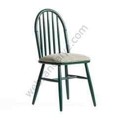 Granada  Döşemeli  Ahşap Sandalye Yeşil