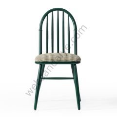 Granada  Döşemeli  Ahşap Sandalye Yeşil