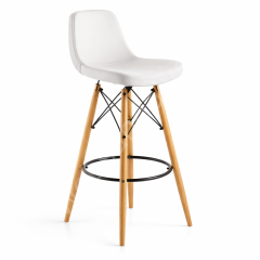 Mini Candy Ahşap Ayak Bar Sandalyesi