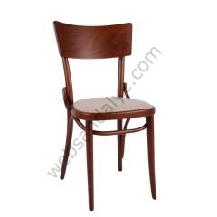 Vale Döşemeli Thonet Ahşap Sandalye Ceviz