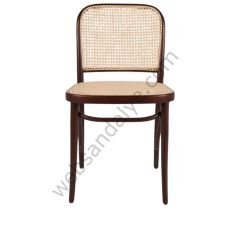 Jule Hasırlı Thonet Ahşap Sandalye Ceviz